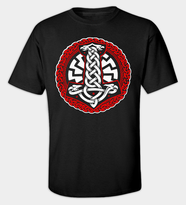 Camiseta Roda solar nórdica